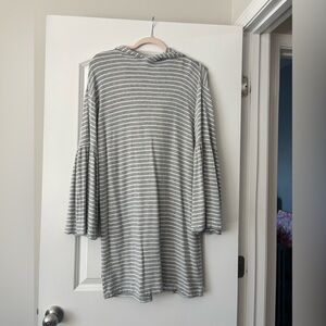 Lou & Grey Heathered Stripe Long Sleeve Top